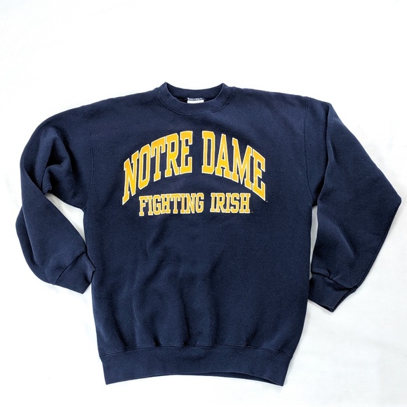 yellow notre dame sweatshirt